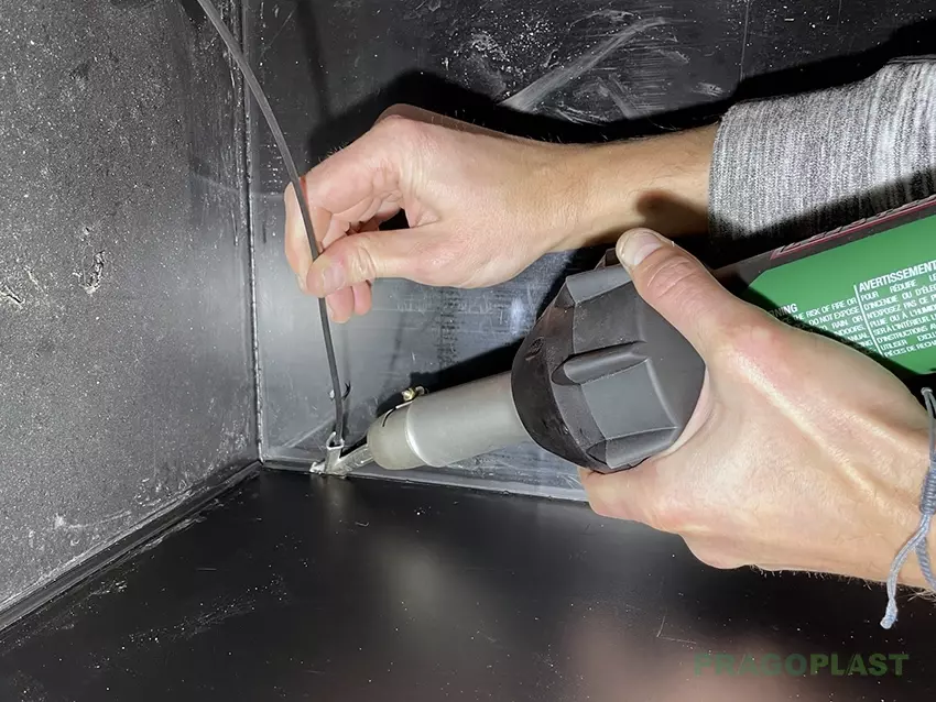 Svařování nádoby z materiálu PE300