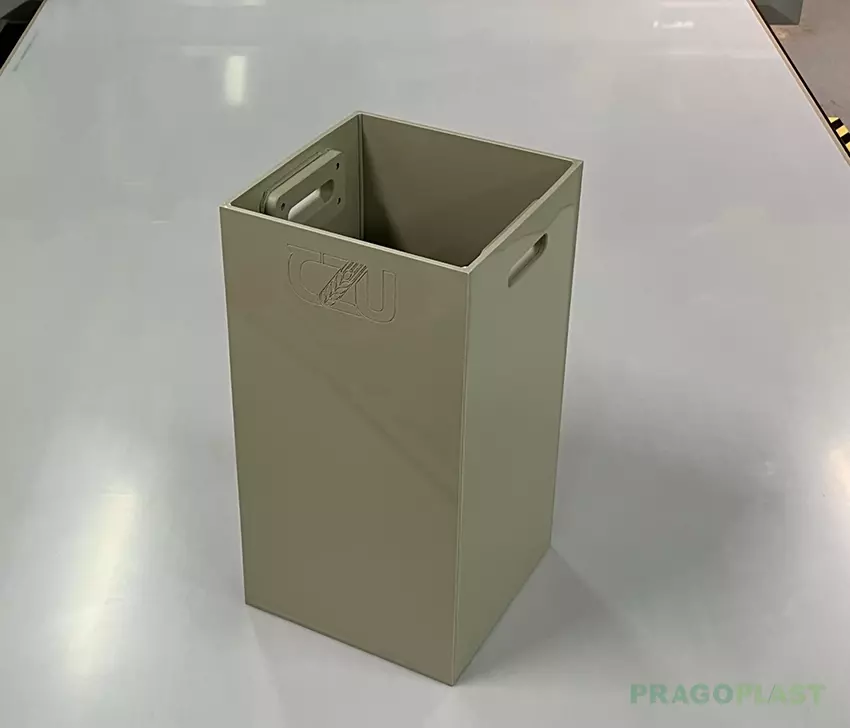Plastový box, materiál polypropylén RAL 7032