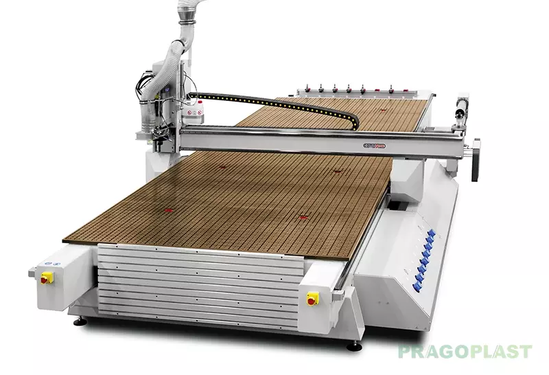 CNC router s vysokootáčkovým vřetenem a automatickým výměníkem nástrojů